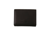 Dolce & Gabbana Black Leather Trifold Purse Belt Strap Multi Kit Wallet -  Leather Wallet for Men -  Dolce & Gabbana.